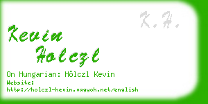 kevin holczl business card